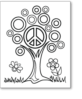 tree peace sign
