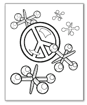 jacks peace sign coloring page